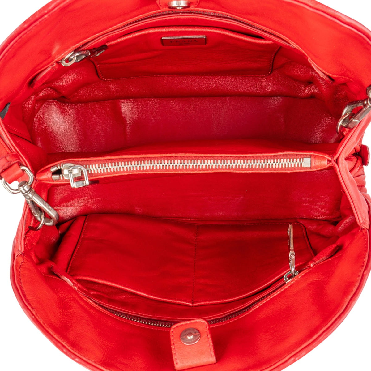 Prada Matelassé Nappa Leder Gaufre Handtasche, Bild 9 von 12