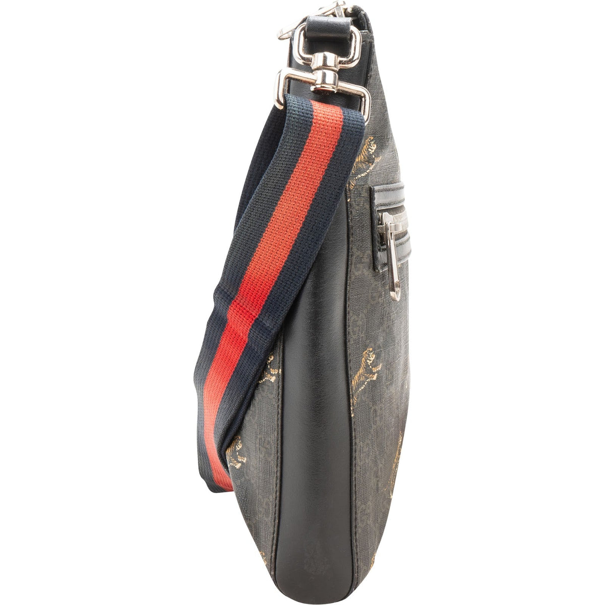 Bolso bandolera Gucci messenger con estampado de tigre en lona GG Supreme Monogram