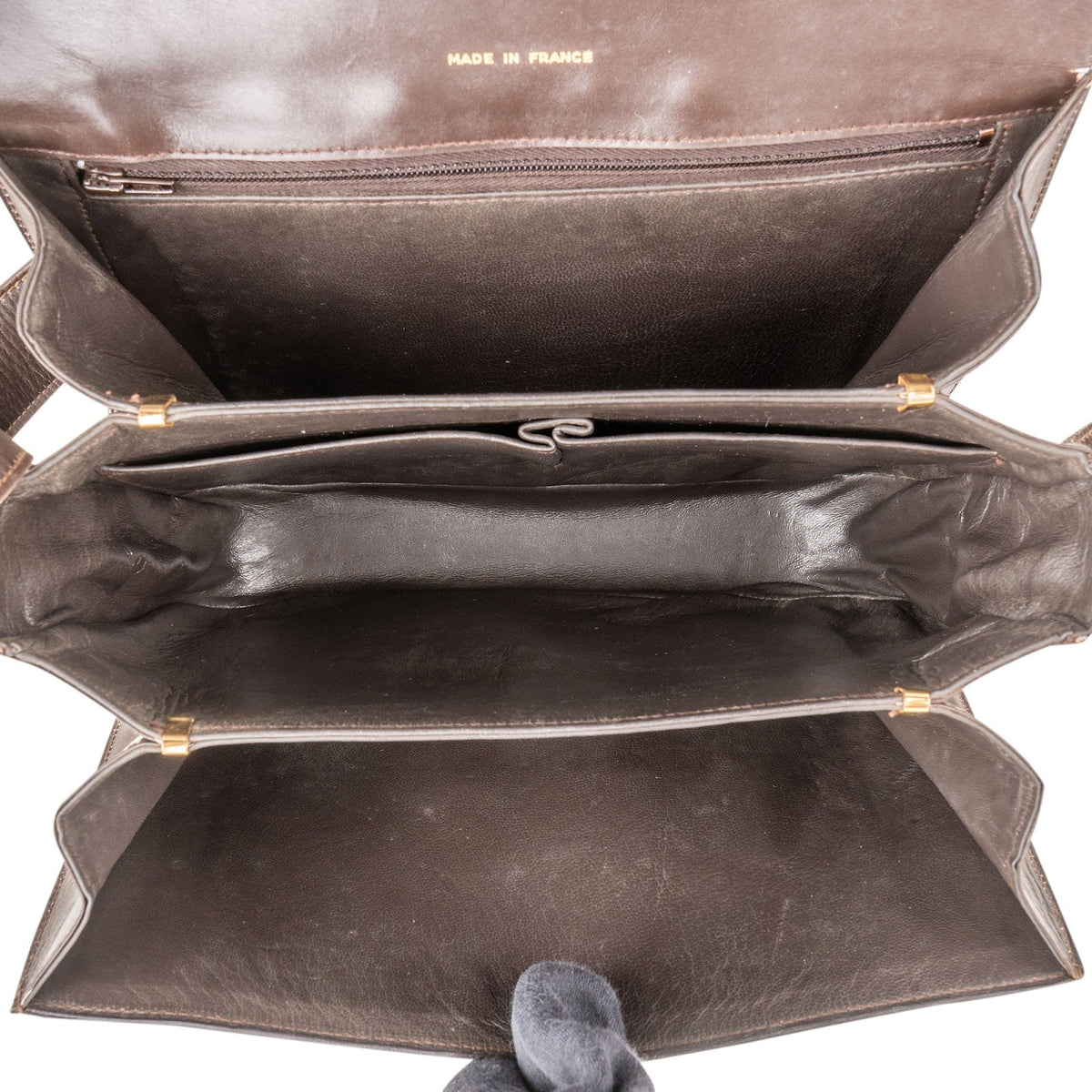 Celine Boxcalf Leder Horse Carriage Schultertasche, Bild 8 von 9