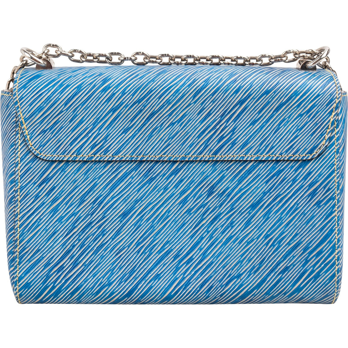 Borsa a tracolla Twist Louis Vuitton in pelle Epi bicolore blu