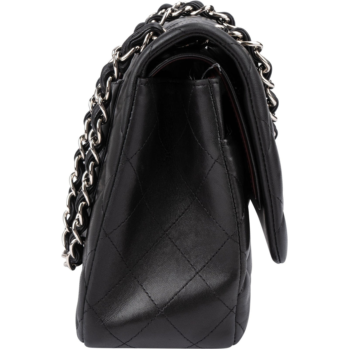 Chanel Jumbo Double Flap aus gestepptem Lammleder – Ansicht 3