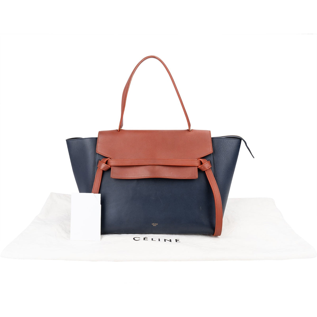 Sac à main Céline en cuir bicolore