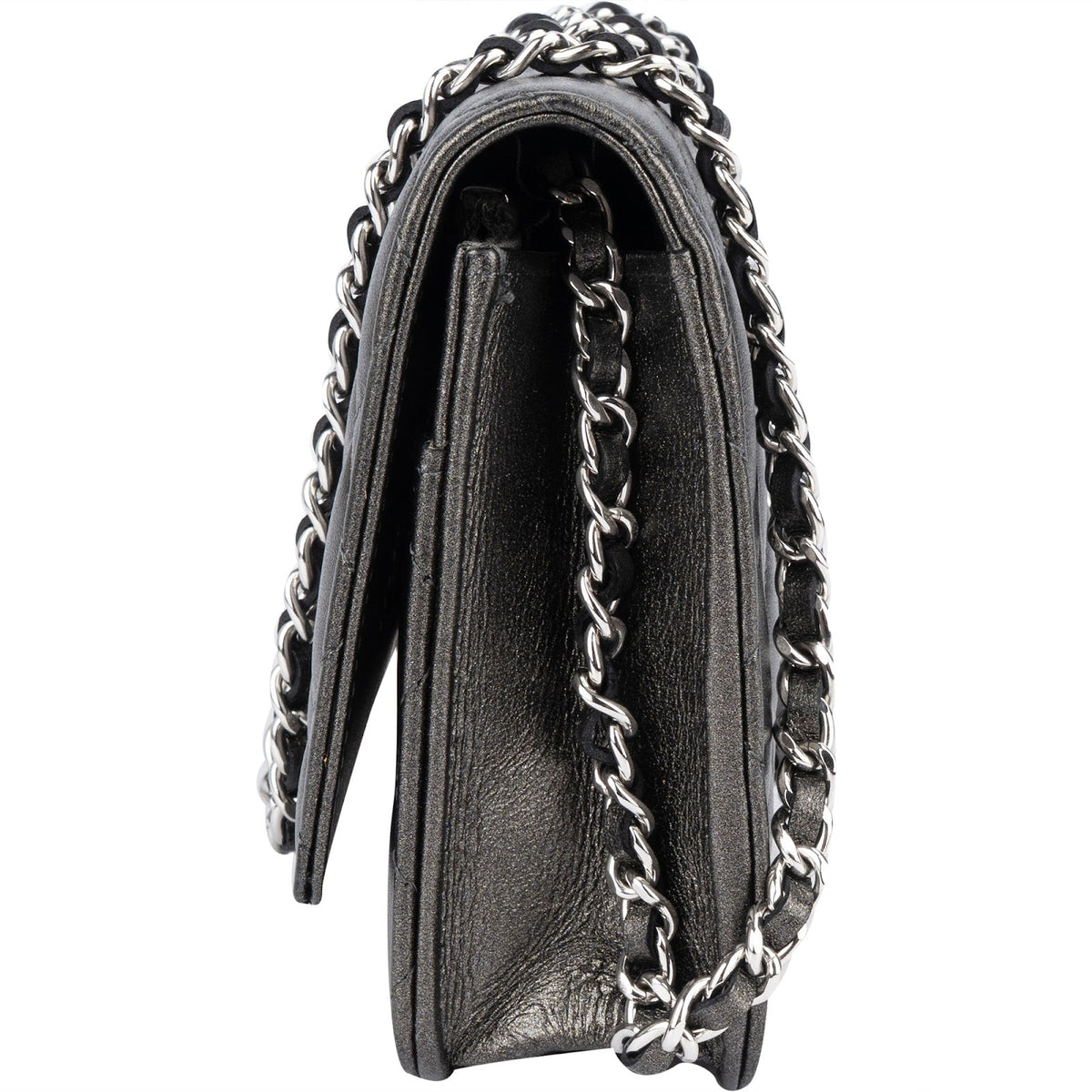 Chanel Metallic Lammleder Wallet on Chain Umhängetasche, Bild 5 von 14