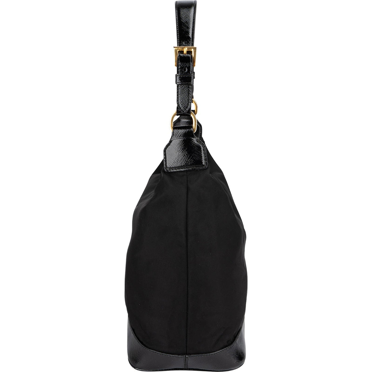 Prada Tessuto Saffiano Lux Triangle Hobo Schultertasche, Bild 3 von 10