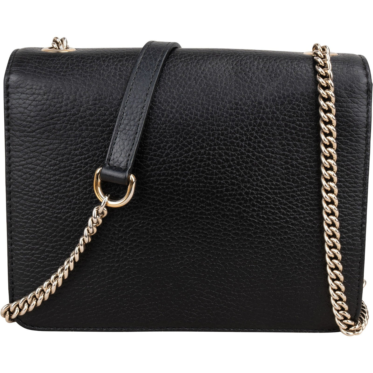 Gucci Schwarz Leder Interlocking GG Umhängetasche, Bild 4 von 11
