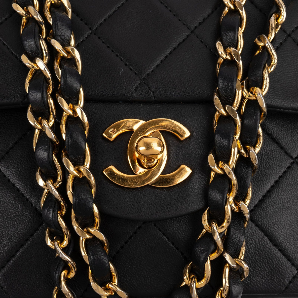 Chanel Lammleder Gold Medium Double Flap Schultertasche, Bild 9 von 15