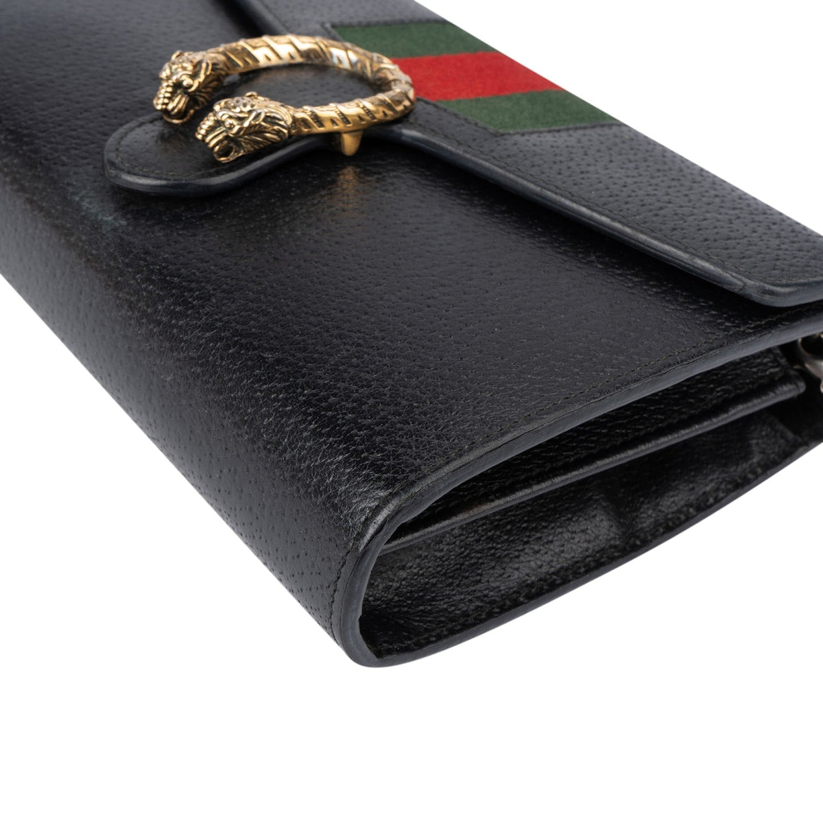 Sac bandoulière Gucci Dionysus en cuir avec portefeuille à chaîne et bande Web