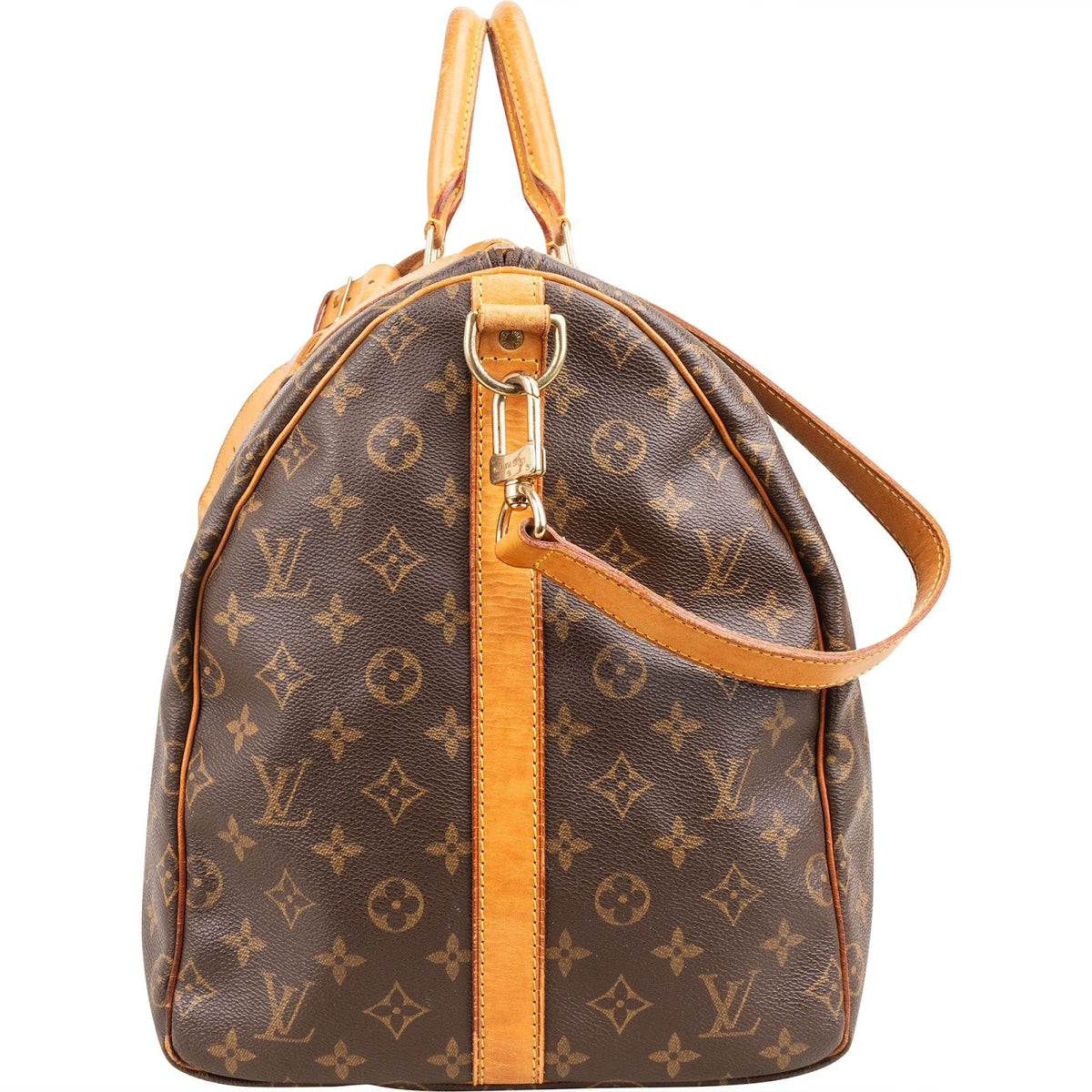 Borsa da viaggio Louis Vuitton Keepall 55 Bandoulière in tela Monogram