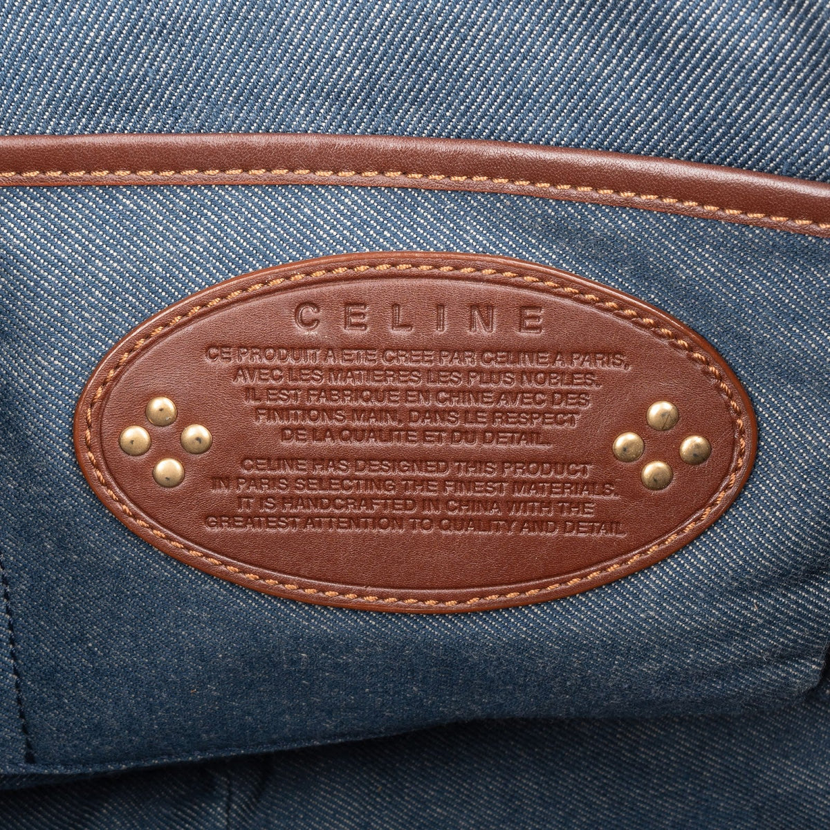 Celine Monogram Macadam Denim Messenger Umhängetasche, Bild 10 von 11