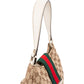 Gucci Monogram GG Canvas Web Hobo Shoulder Bag