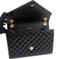 Saint Laurent Grain De Poudre Embossed Leather Envelope Crossbody Bag