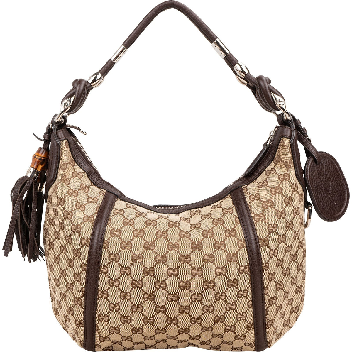 Gucci Monogram GG Canvas Indy Hobo Schultertasche, Bild 5 von 11