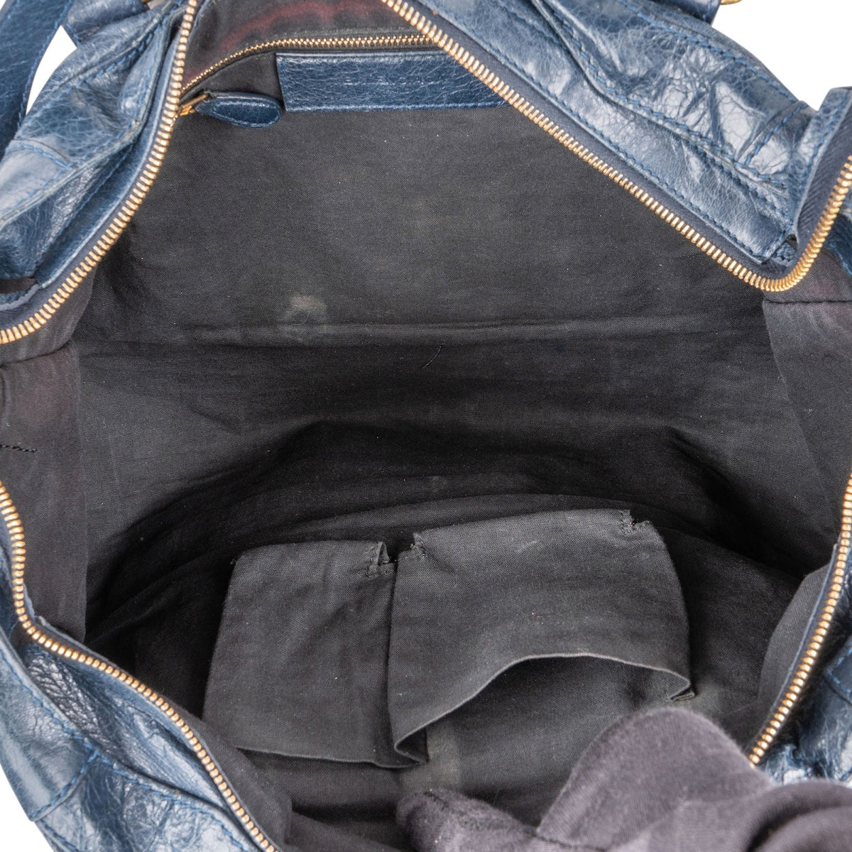 Balenciaga Blau Leder City Handtasche, Bild 9 von 11