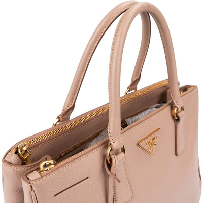 Prada Pink Saffiano Leather Galleria Handbag