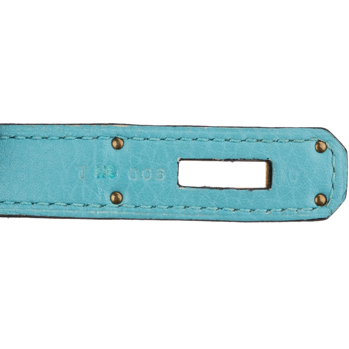 Hermès Taurillon Clemence lederen Gold Kelly 32 handtas blauw Saint-Cyr