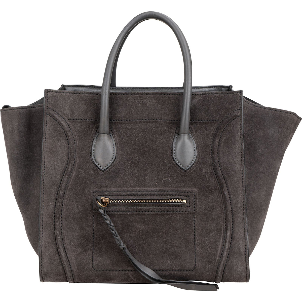 Sac à main Céline Phantom en daim et cuir
