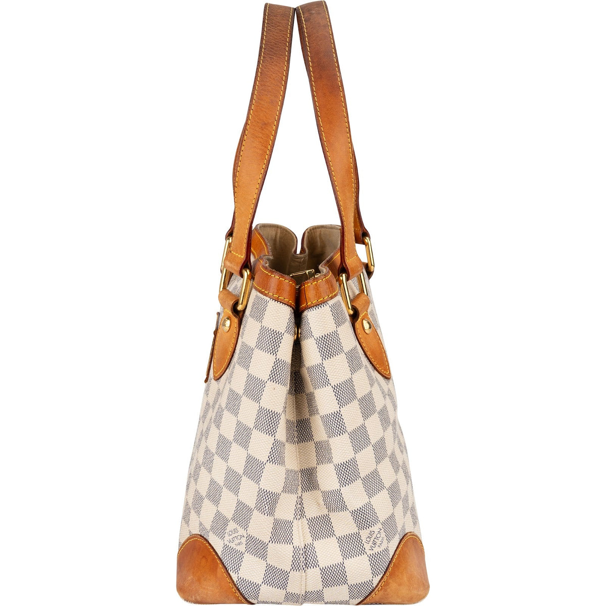 Louis Vuitton Hampstead PM aus Damier Azur Canvas – Ansicht 5