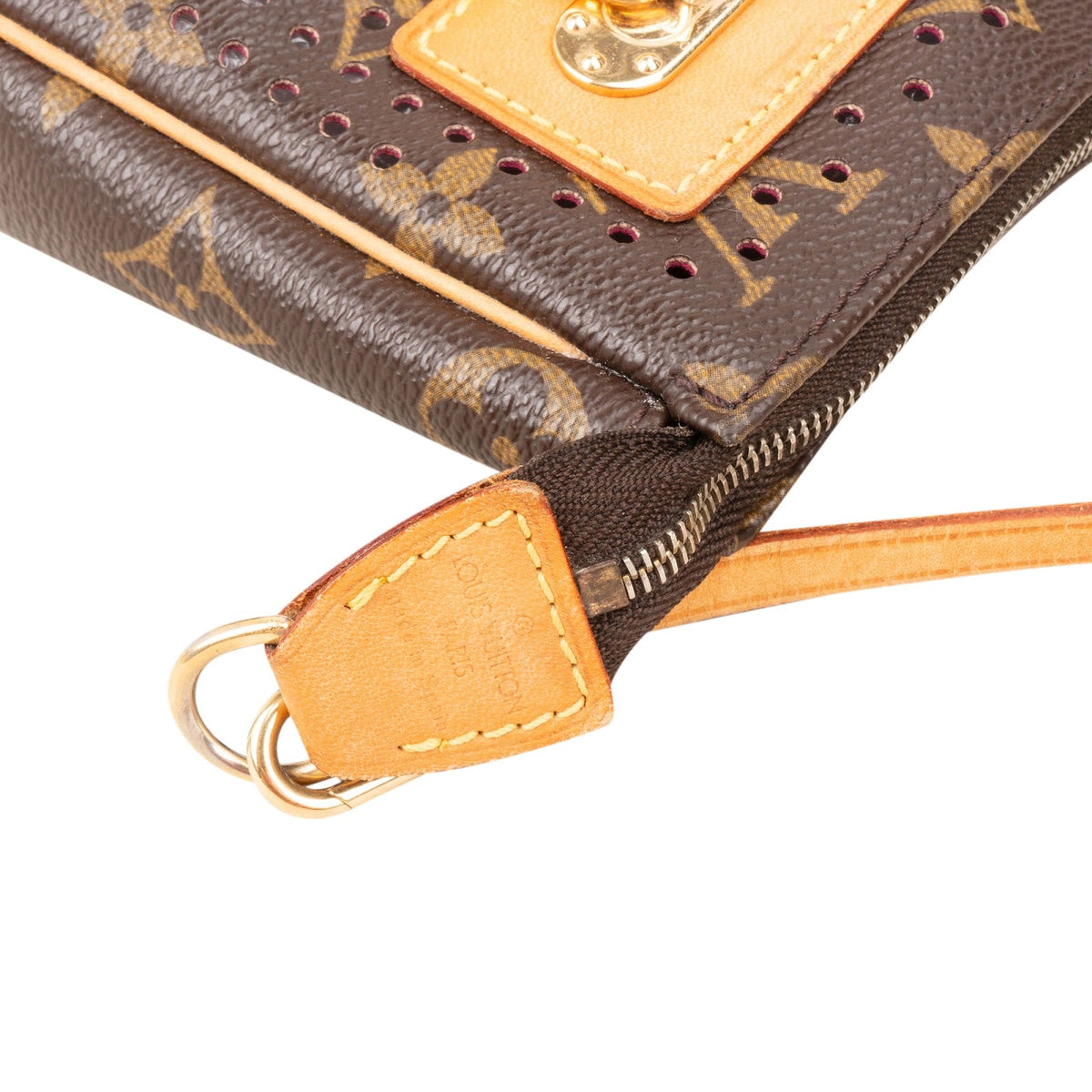Louis Vuitton Limited Perforated Monogram Pochette Accessoires Handtas