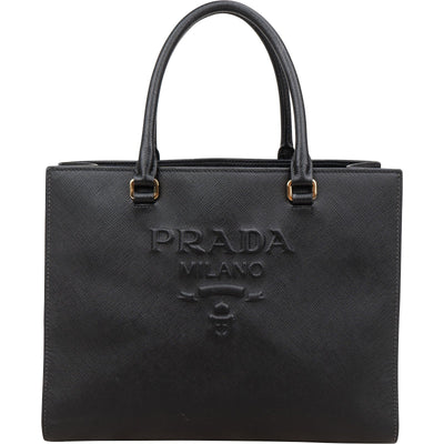 Prada Saffiano Leather Small Tote Handbag