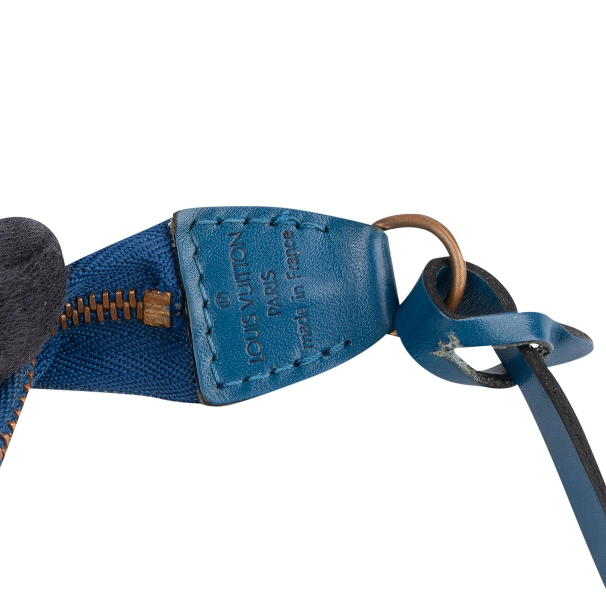 Louis Vuitton Blau Epi Pochette Accessoires Handtasche, Bild 8 von 10