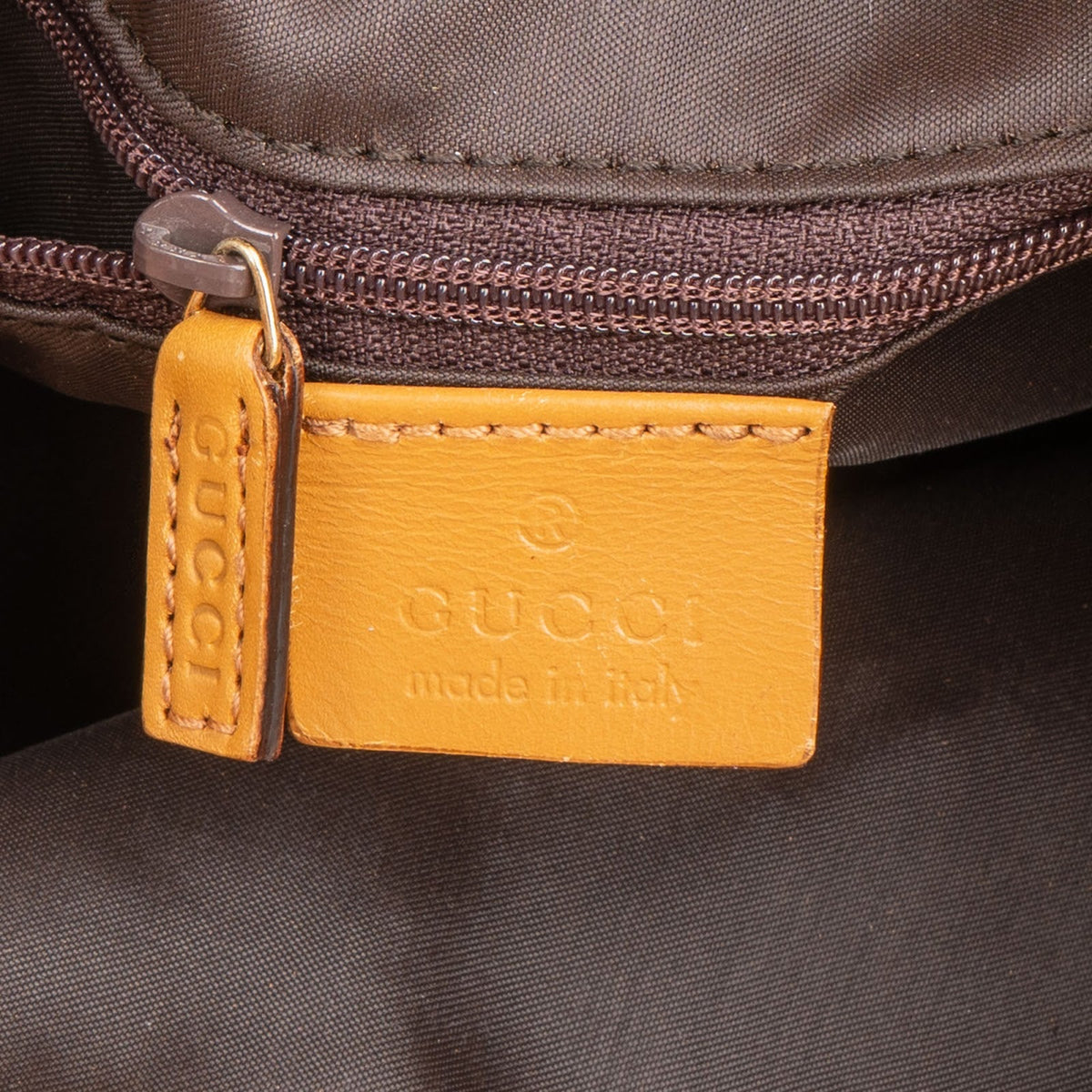 Gucci Monogram GG Canvas Bamboo Handle Schoudertas