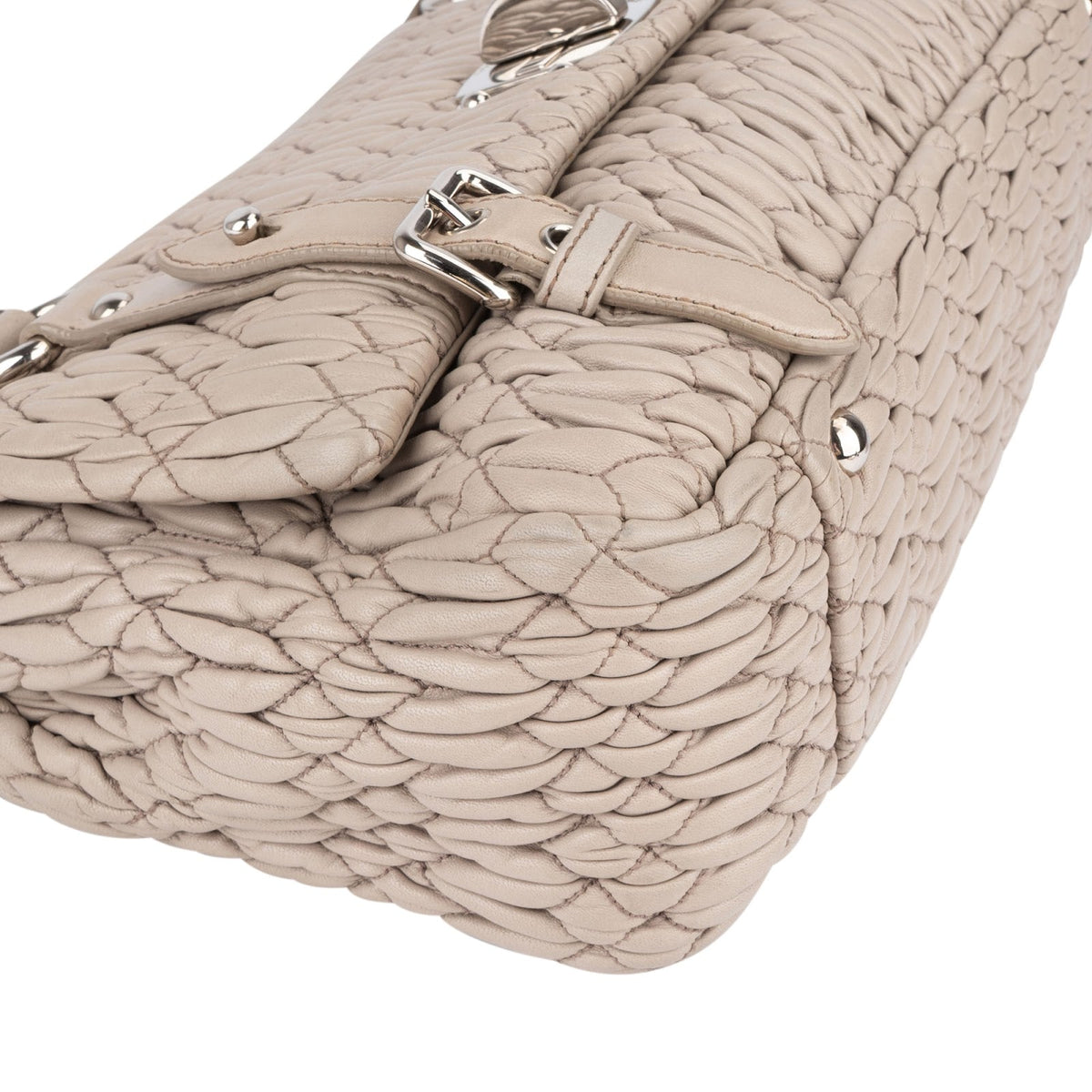 Miu Miu gewatteerde lederen Coffer handtas
