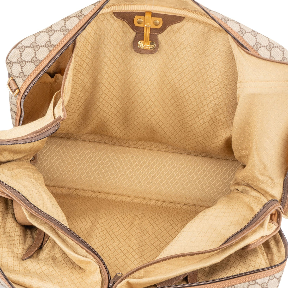Gucci GG Supreme Vintage Zip Around 55 Reisetasche, Bild 10 von 11