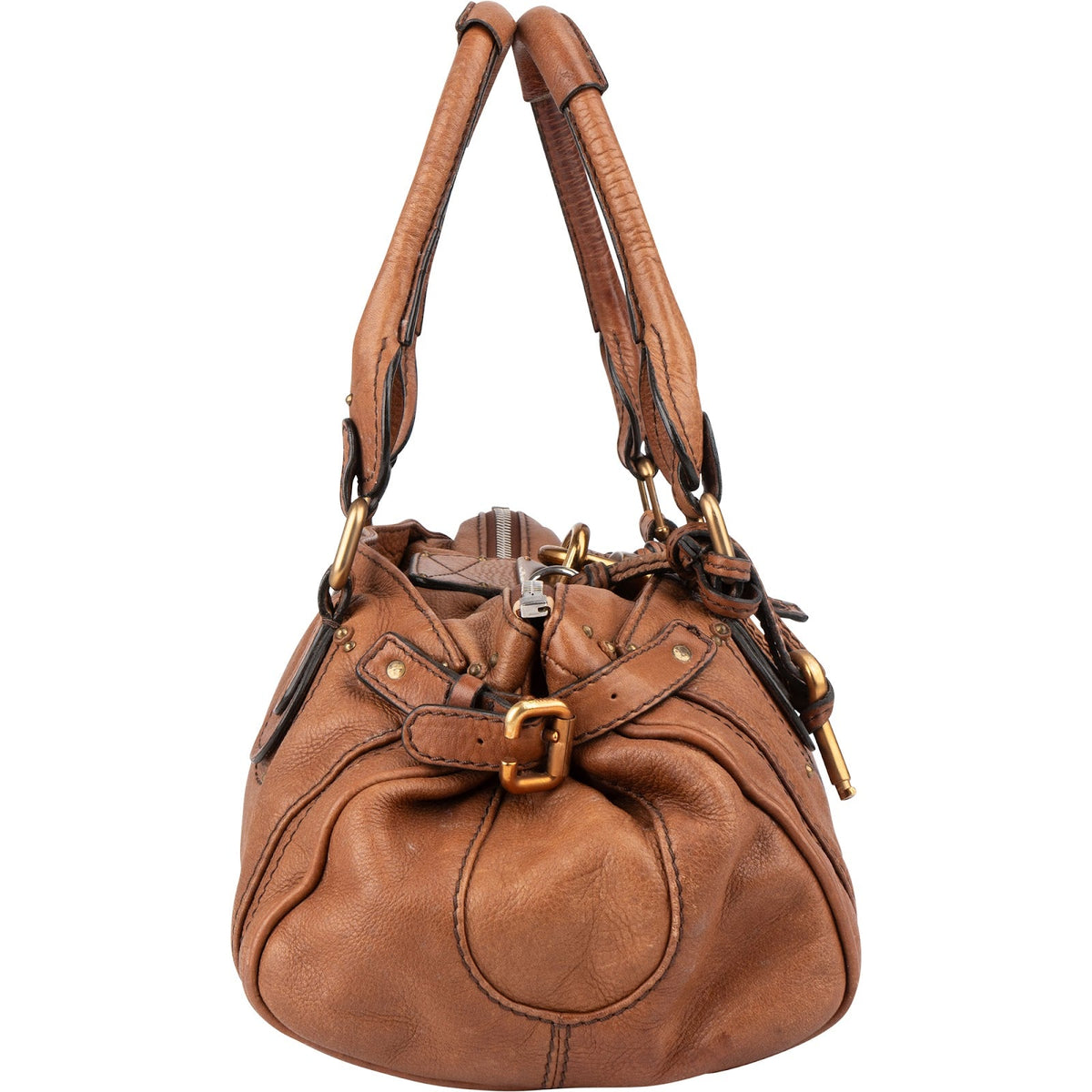Chloé genarbtes Leder Paddington Handtasche, Bild 3 von 10