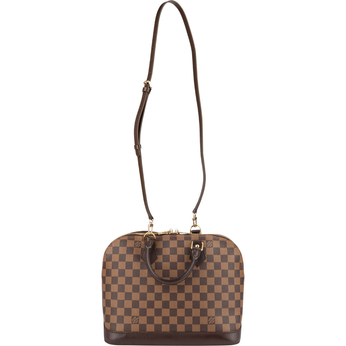 Borsa Louis Vuitton modello Alma PM in tela Monogram e Damier Ebene