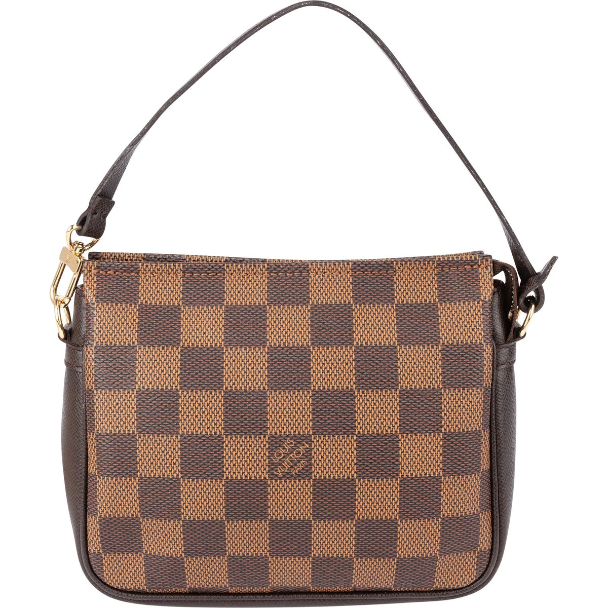 Louis Vuitton Damier Ebene Trousse Pochette Accessoires aus Damier Ebene Canvas und Leder – Vorderansicht