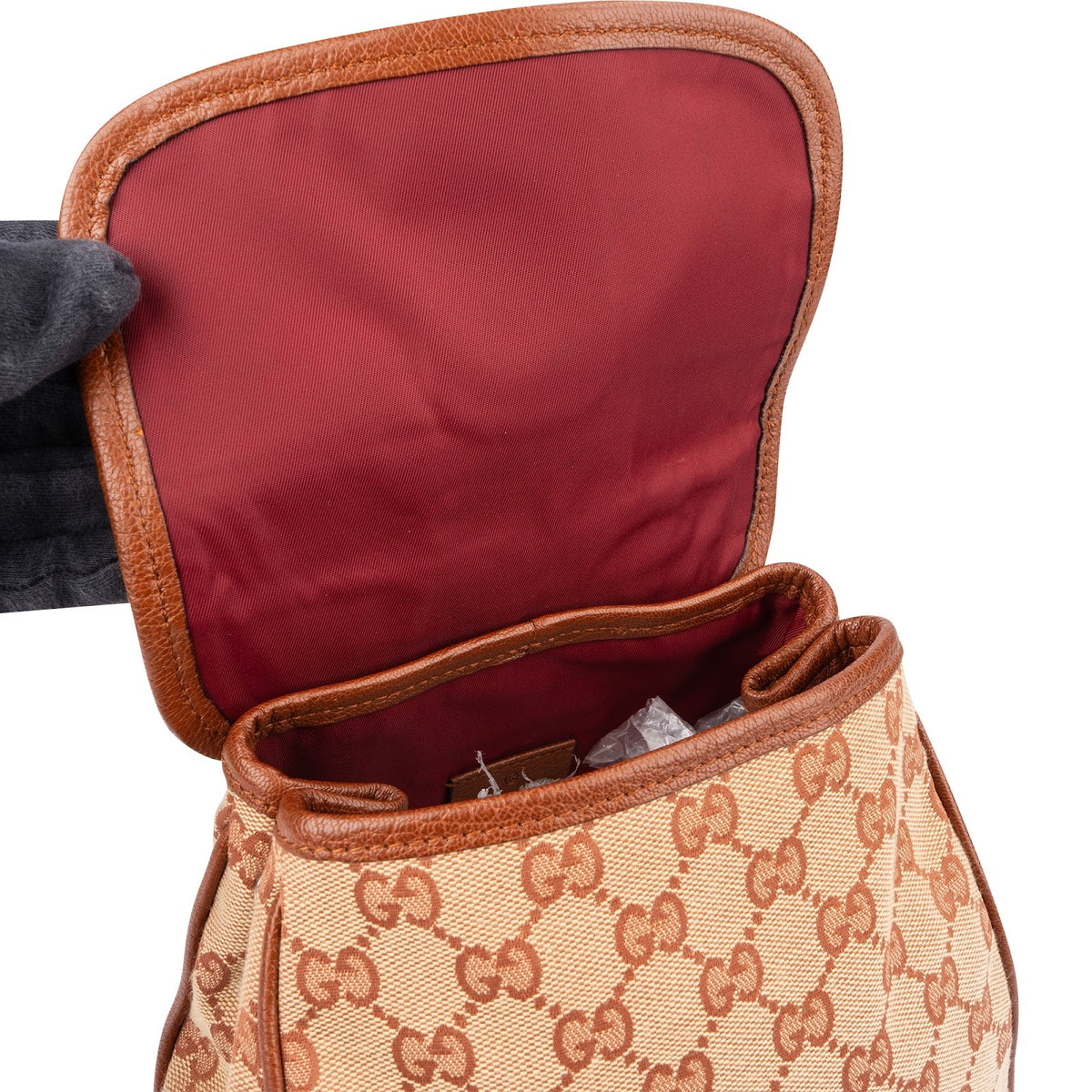 Sac à dos à rabat Gucci en toile monogramme GG