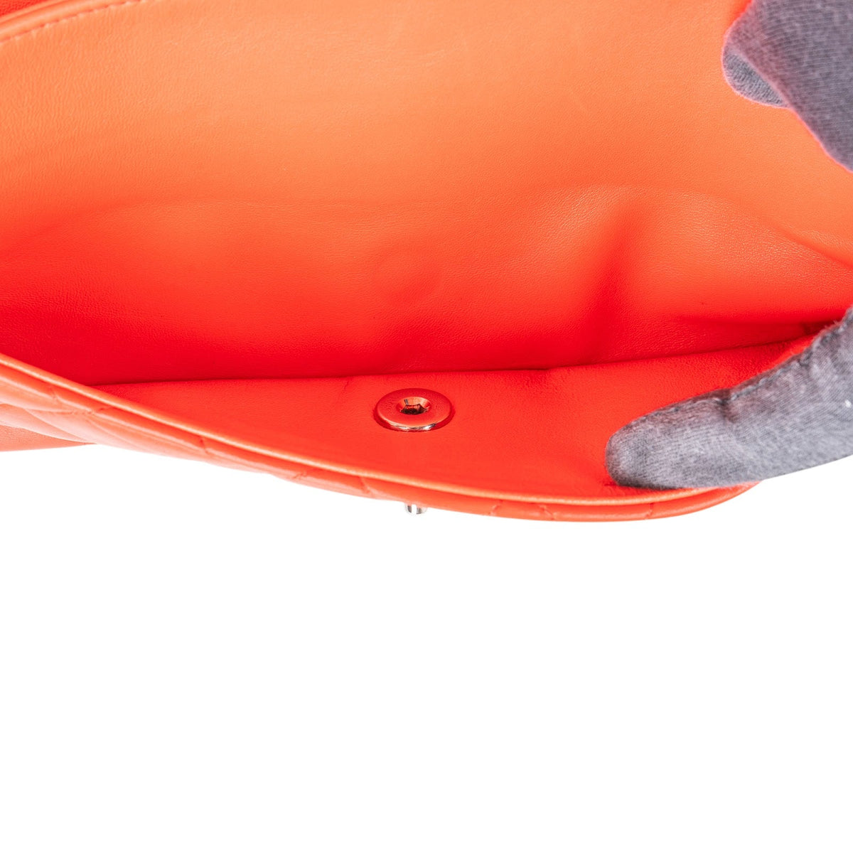 Sac à bandoulière Chanel Medium à double rabat en cuir d'agneau matelassé et palladium
