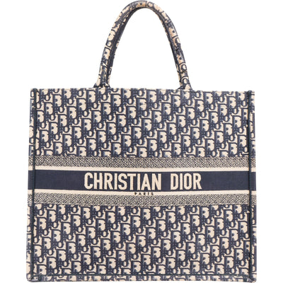 Christian Dior Trotter Monogram Canvas Large Book Tote Handbag