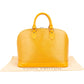 Sac à main Louis Vuitton Alma PM en cuir épi jaune