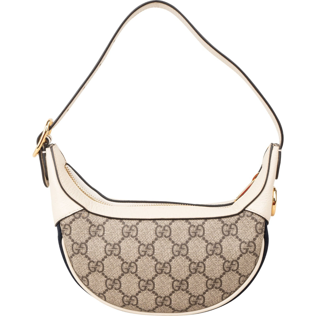 Gucci Web Stripe Ophidia Half-Moon Mini Schultertasche, Bild 5 von 11