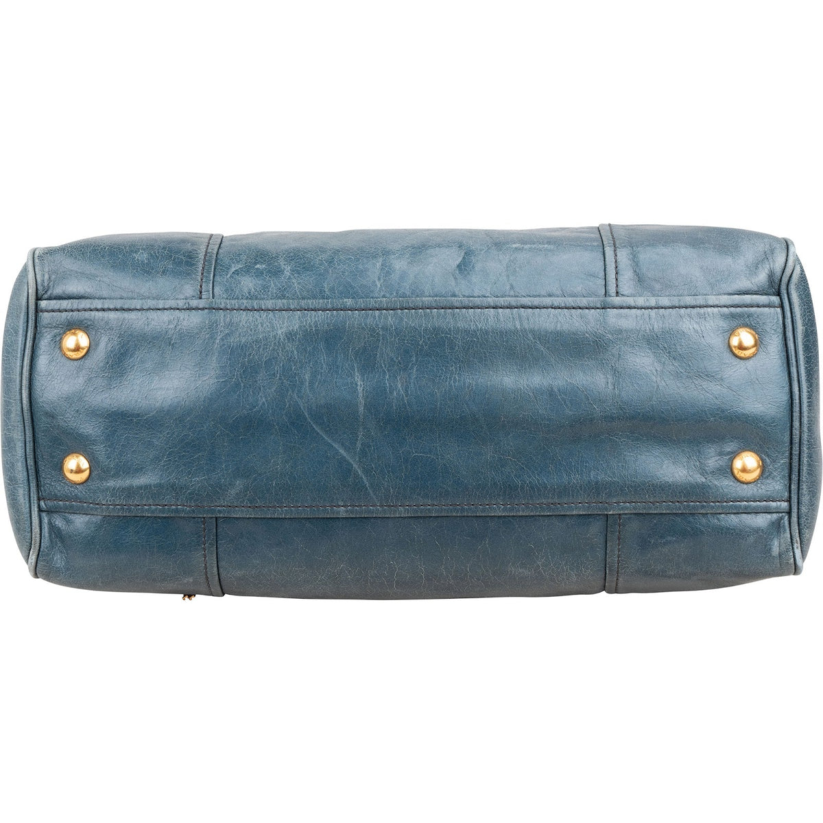 Prada Vitello Lux Leather Bauletto Handbag