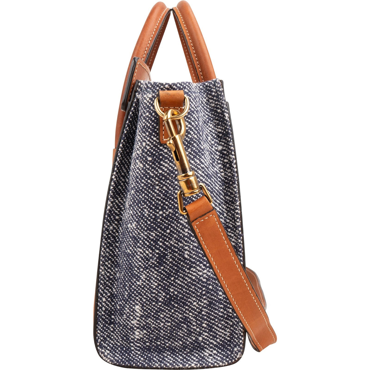 Bolso Nano Luggage de algodón y piel de Celine