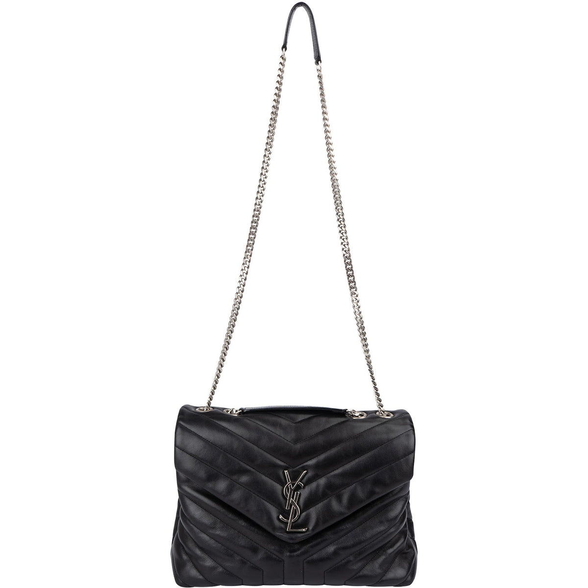 Yves Saint Laurent Quilted Calfskin Loulou Medium Crossbody Bag