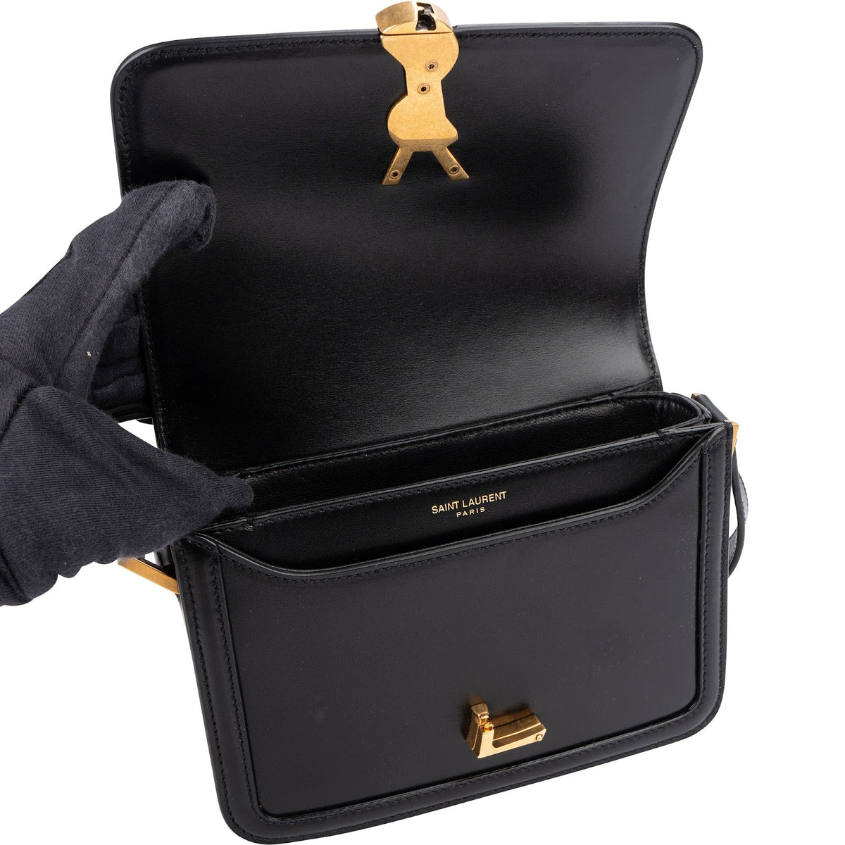 Yves Saint Laurent Box Calfskin Small Solferino Crossbody Bag