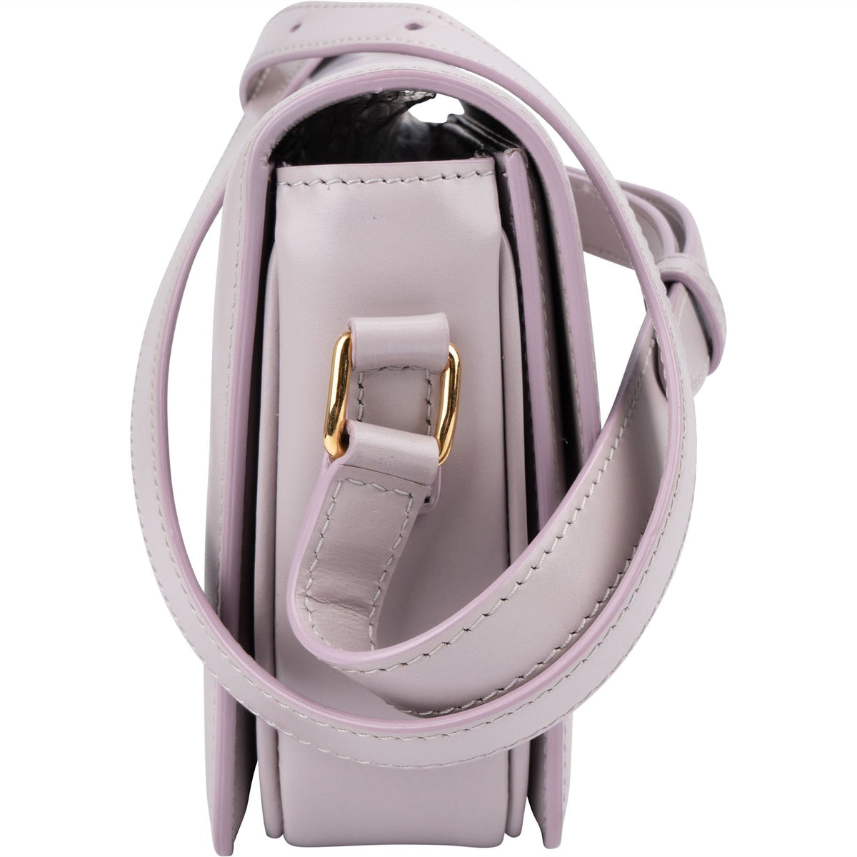 Celine Shiny Lilac Calfskin Teen Triomphe Crossbody Bag