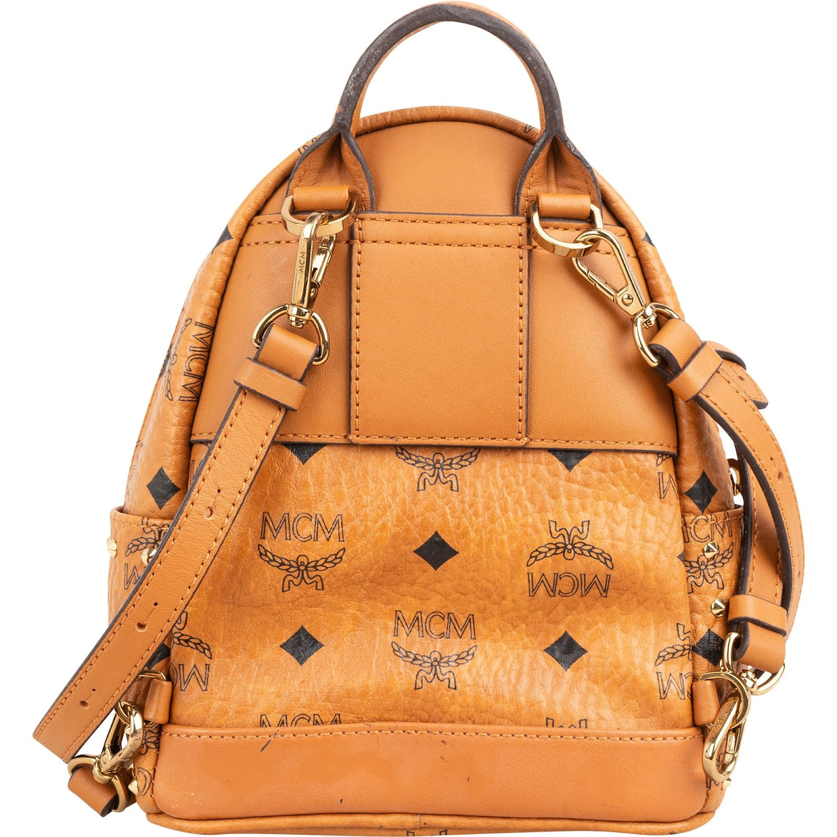 MCM Monogram Visetos Stark Studded Mini Rucksack, Bild 4 von 10