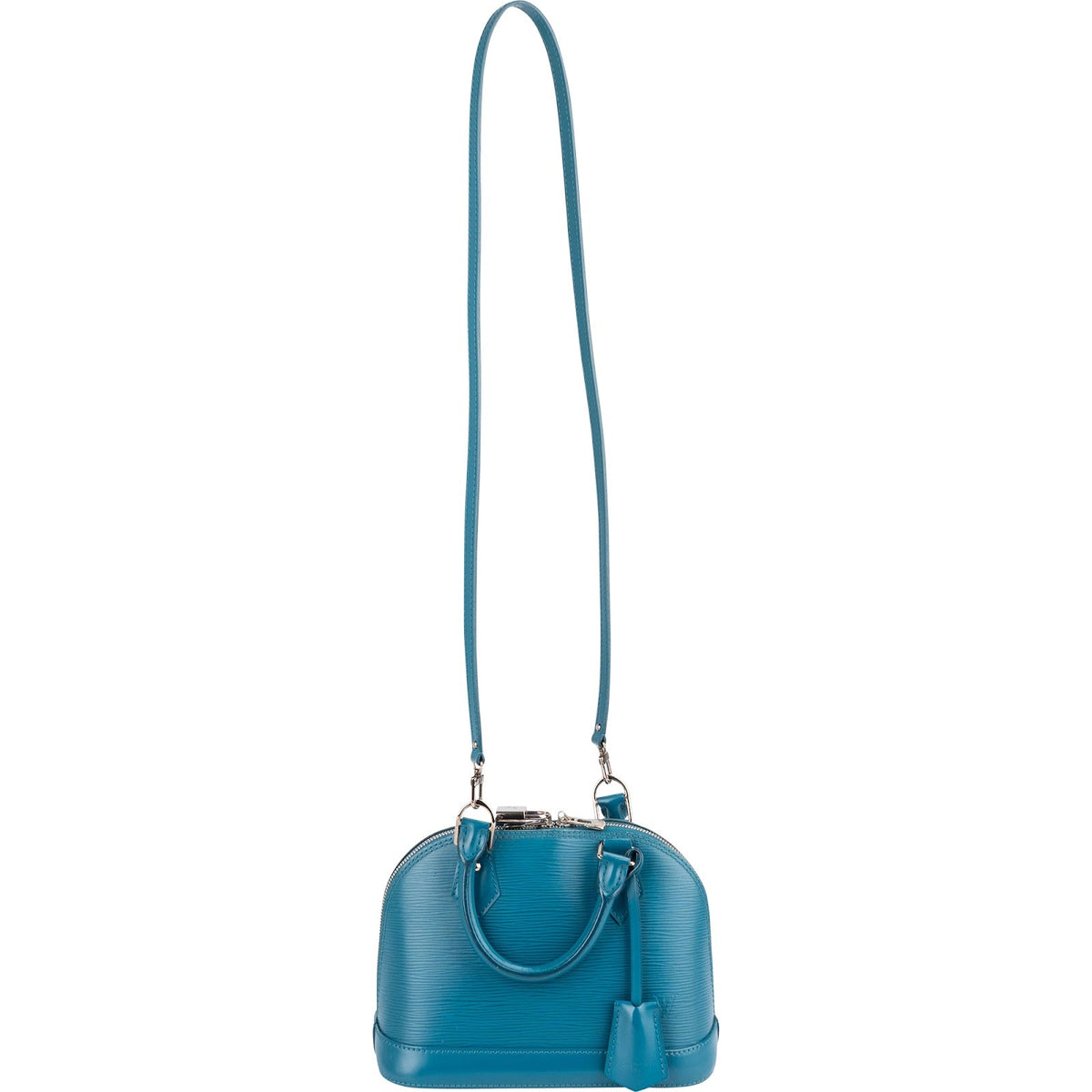 Louis Vuitton Alma BB aus blauem Epi-Leder – Ansicht 7