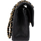 Chanel Quilted Caviar Leather Gold Small Double Flap Shoulder Bag