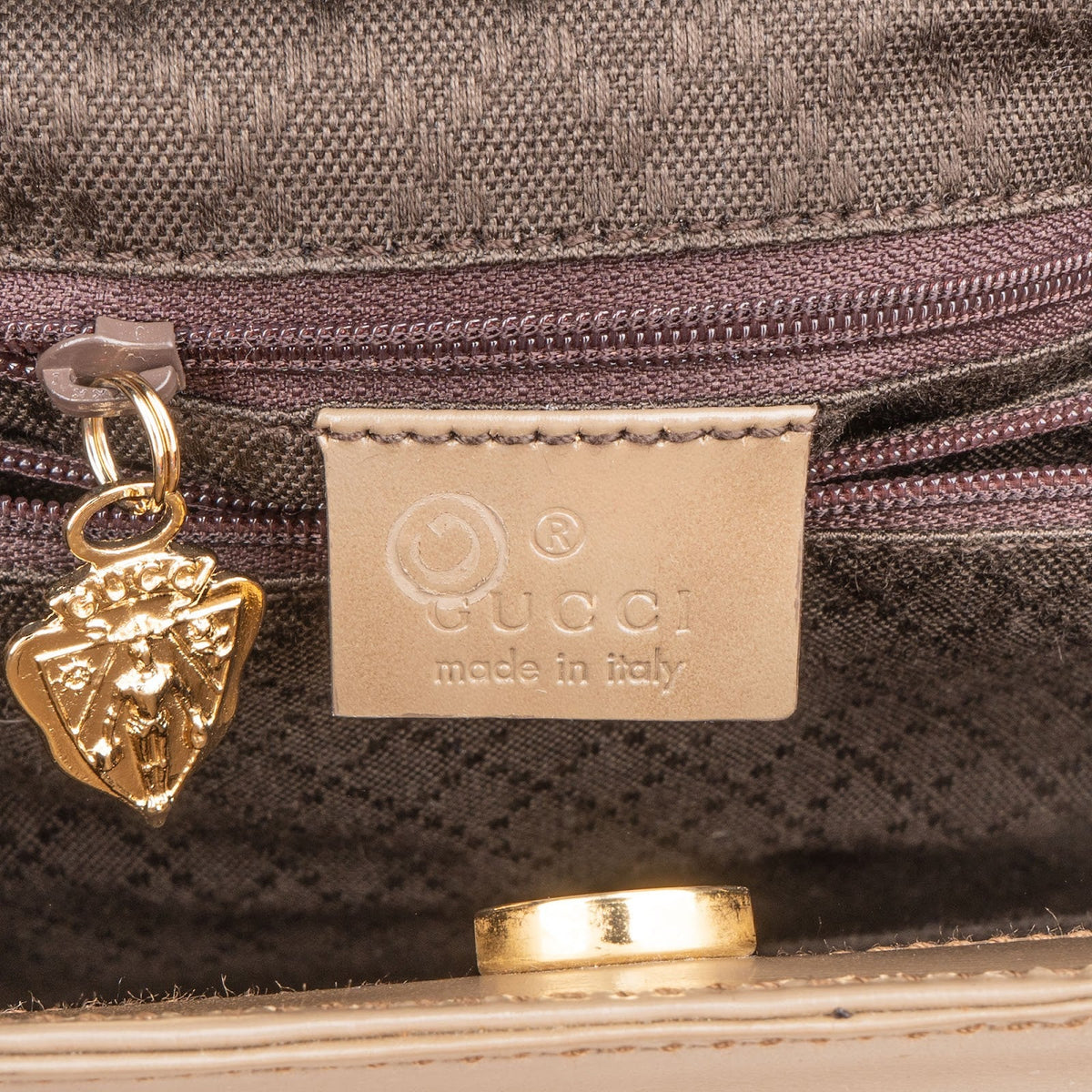 Bolso tote Gucci de piel lisa con bambú