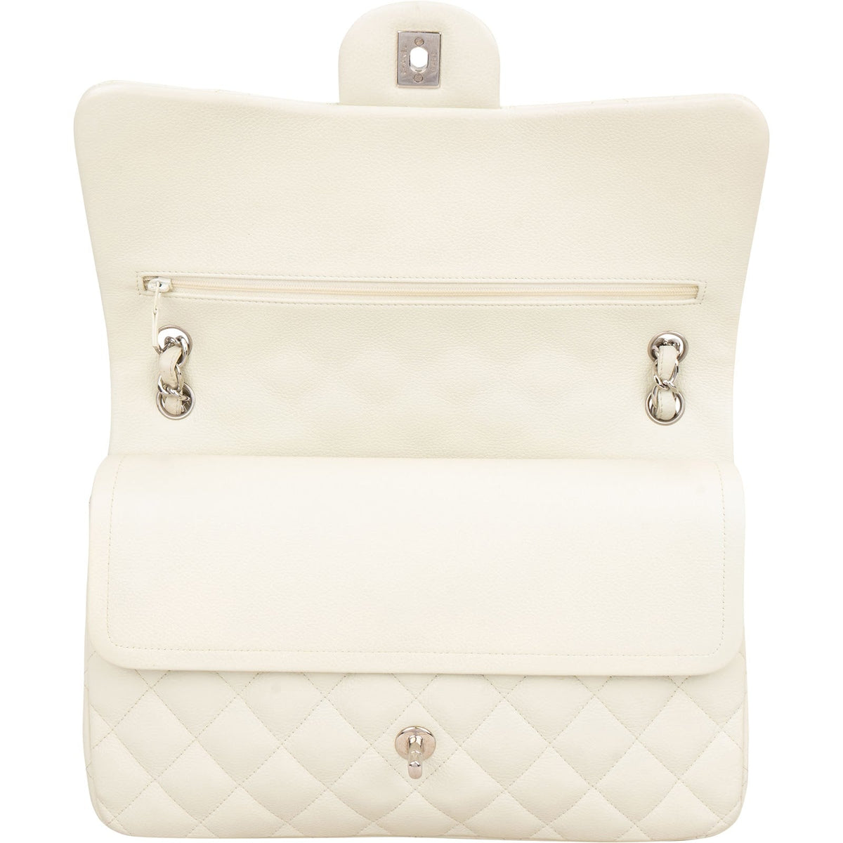 Chanel Jumbo Double Flap aus gestepptem Caviar-Leder – Ansicht 11