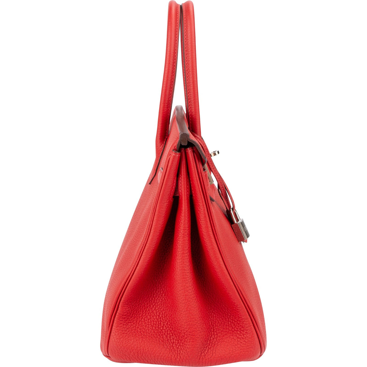 Hermès Rouge Garance Togo lederen Palladium Birkin 30 handtas