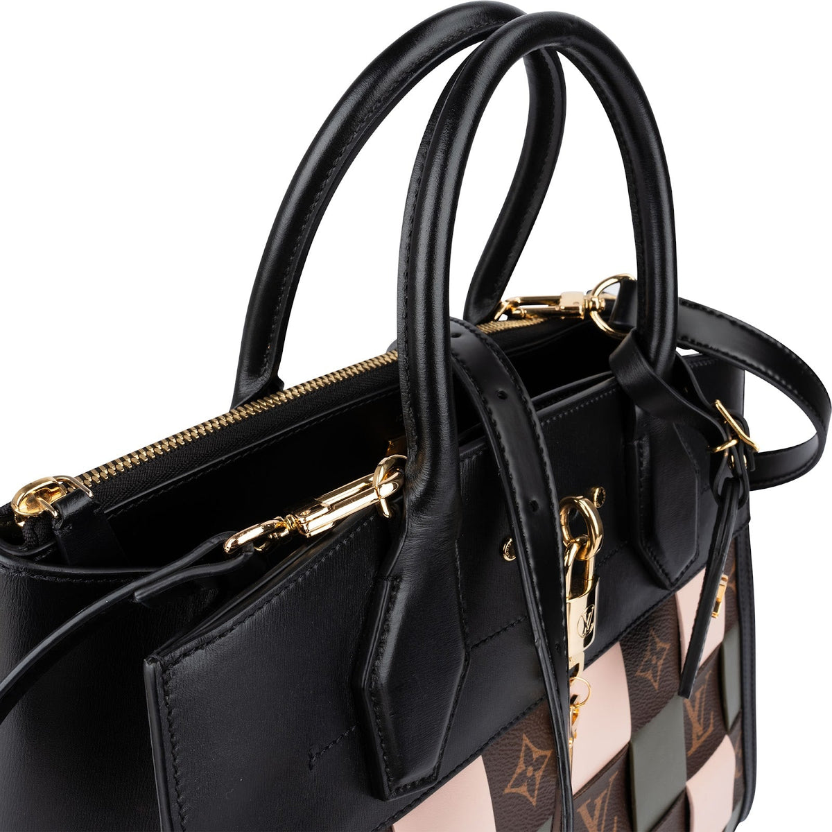 Louis Vuitton Monogram Canvas Checkboard Tressage City Steamer MM handtas