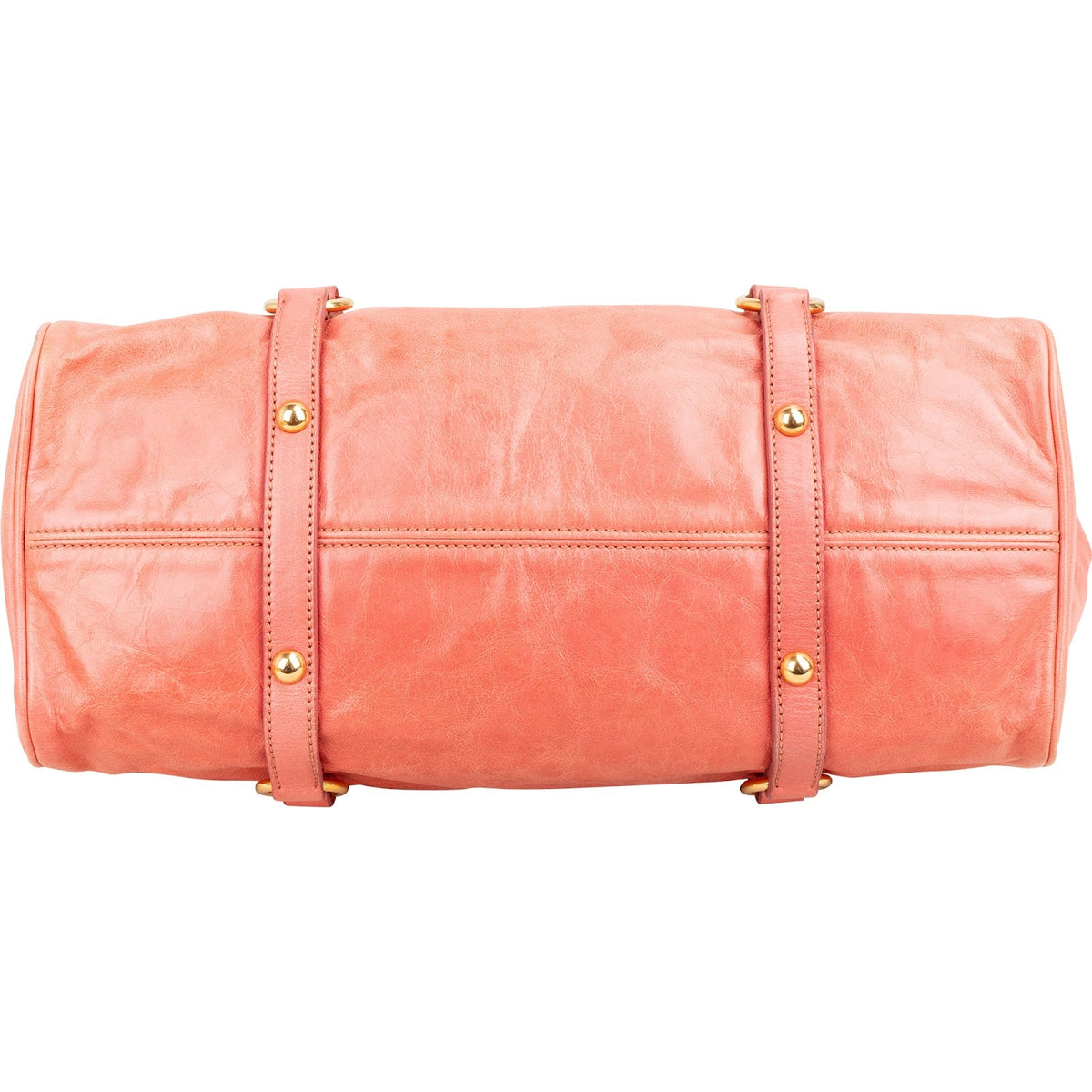 Miu Miu Rosa Vitello Lux Leder Bow Handtasche, Bild 7 von 12