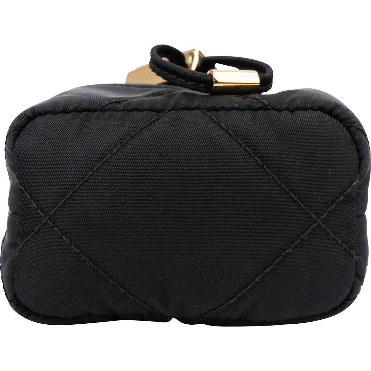 Mini borsa a tracolla Prada in Re-Nylon trapuntato con logo triangolare