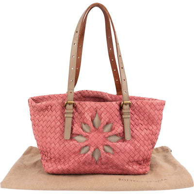 Bottega Veneta Intrecciato Leather Marquise Flower Tote Shoulder Bag